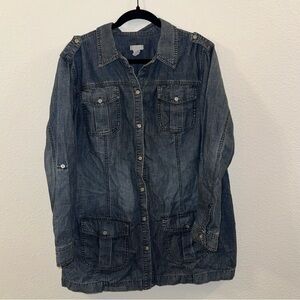 Chico's Denim Field Shacket.